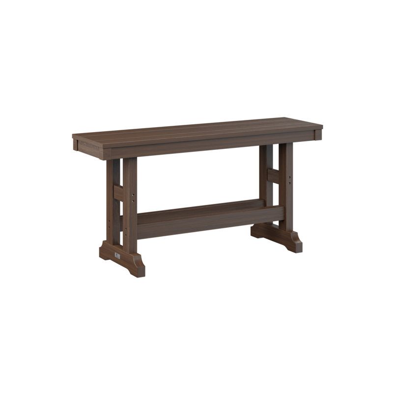 Banc de jardin d'extérieur Garden Classic, Imbuia, H 18 po x l 44 po x P 12,5 po