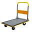 Chariot à plat, chariot à main avec capacité de 660 lb, roulettes pivotantes à 360 degrés, chariot à poussoir pliable pour le chargement et le rangement, entrepôt-125842195-125842197