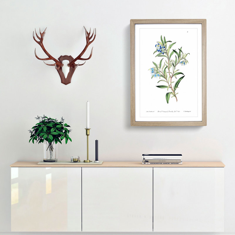 Bluebell Flowers - Framed Print, 50cm H x 35cm W x 2cm D, Oak