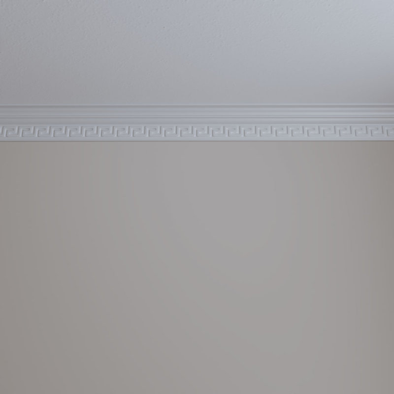 Eris White Polyurethane Crown Moulding 94.5" Length