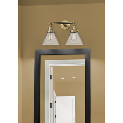 Éclairage pour meuble-lavabo 2 lumières rétro Lavalley