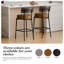 Ensemble de fauteuils de comptoir rembourrés pour îlot de cuisine 24 po. 24 po.-1161808387