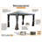 Sojag Black Polyester Screen for Gazebo