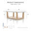 Table basse moderne en bois avec tablette ouverte Niangua-1305685889