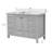 48'' Bathroom Vanity, Freestanding Vanity With Top, Wood Frame Bathroom Storage Cabinet Gray