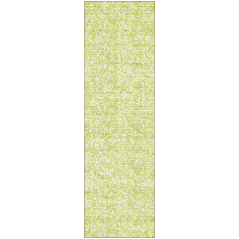 Premium Machine Washable Prisco Aloe Rug, Runner 2'3" x 7'6"