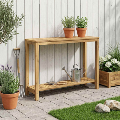 Rectangle Acacia Solid Wood Outdoor Buffet & Console Table