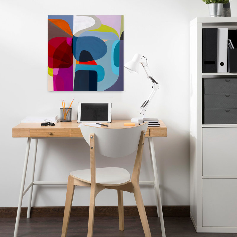 Point of Entrée, art contemporain abstrait, H 18 po x l 18 po