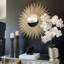 33.7" Luxury Creative Gold Sunburst Large Metal Wall Mirror Decor Art For Living Room