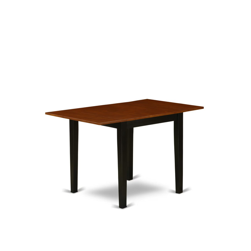 Table de salle à manger Norden, Noir, Cerise