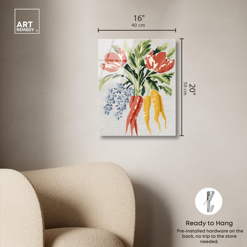 «Rabbit's Bouquet I Kitchen» par Art Remedy, H 20 po x l 16 po