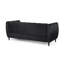 Canapé Orla, 83 po, velours noir-121481520