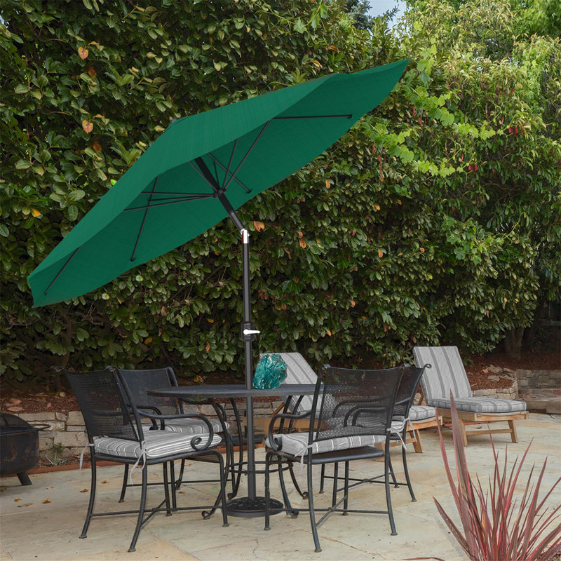 304.8cm Tilt Market Parasol, Hunter Green