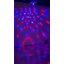 Ventilateurs de plafond disco avec lumières, modes boule de disco 7 couleurs, ventilateur de plafond encastré à profil bas avec lumière et moteur à télécommande 3 lumières à intensité variable et réversible à 6 vitesses pour le salon de la chambre à coucher