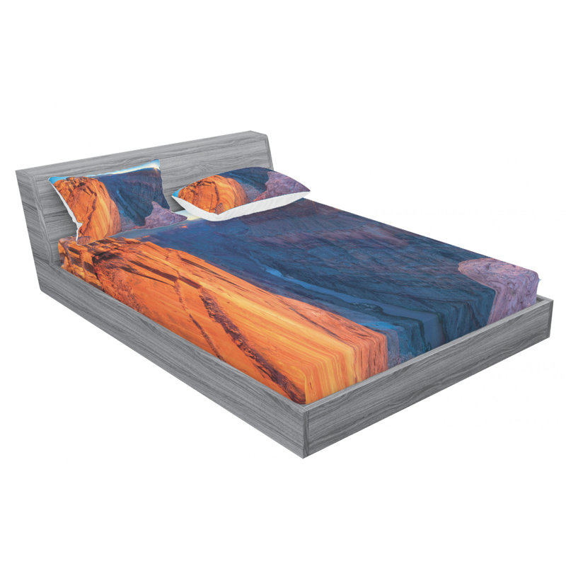 Microfiber Sheet Set, Queen Sheet Set with Fitted Sheet