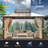 16 Ft. W x 12 Ft. D Metal Patio Gazebo-93644680-114012691