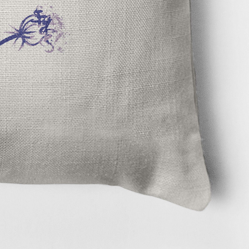Floral Reversible Throw Pillow, Purple