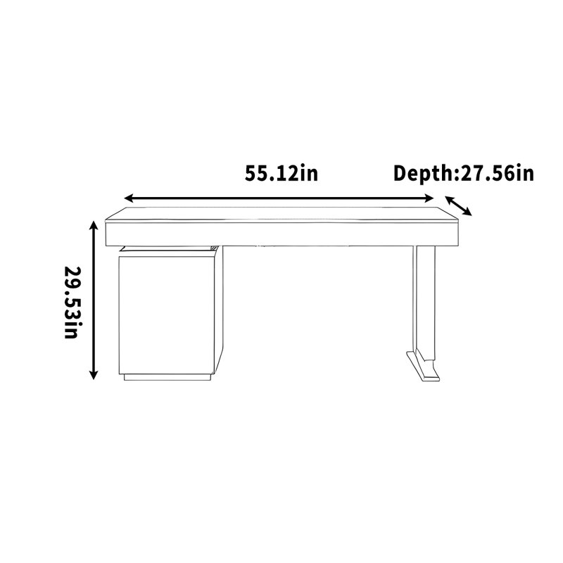 Estevez, H 29,53 po x l 55,12 po x P 27,56 po