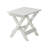Hips Foldable Table And 2 Chairs , Rectangular White Outdoor Furniture For Practical Use Chair White, Includes
