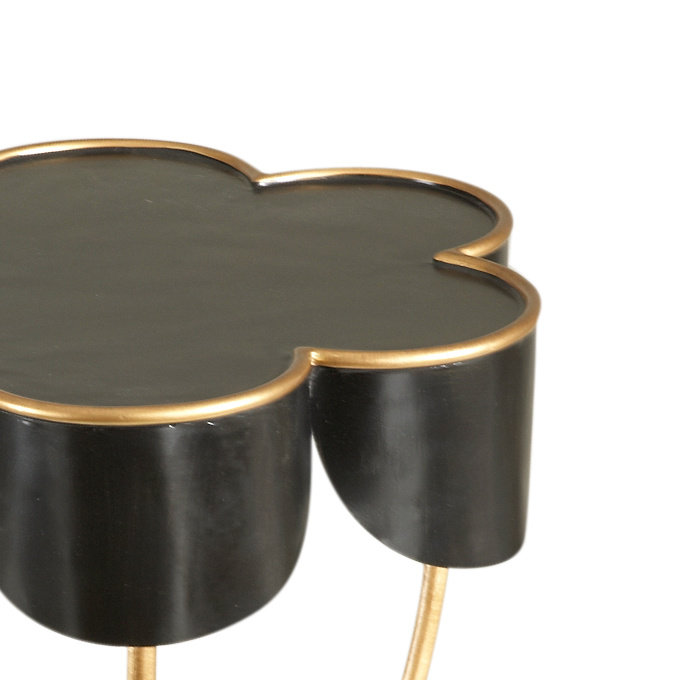 Seville End Table, Gold