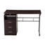 Bureau d'ordinateur avec beaucoup de rangement