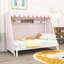 House Bed with Trundle, Tent, LED Lights and Shelf-130911732