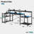Minaya 71.5" LED Gaming Desk with Power Outlet, L-Shaped Computer Desk with Monitor Stand-469351372-426595249