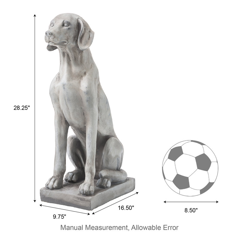 Hajrie Animals Weather Resistant UV Resistant Garden Statue