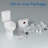 Macerating Toilet With 1000w Macerator Pump, Upflush Toilet For Basement With 4 Water Inlet