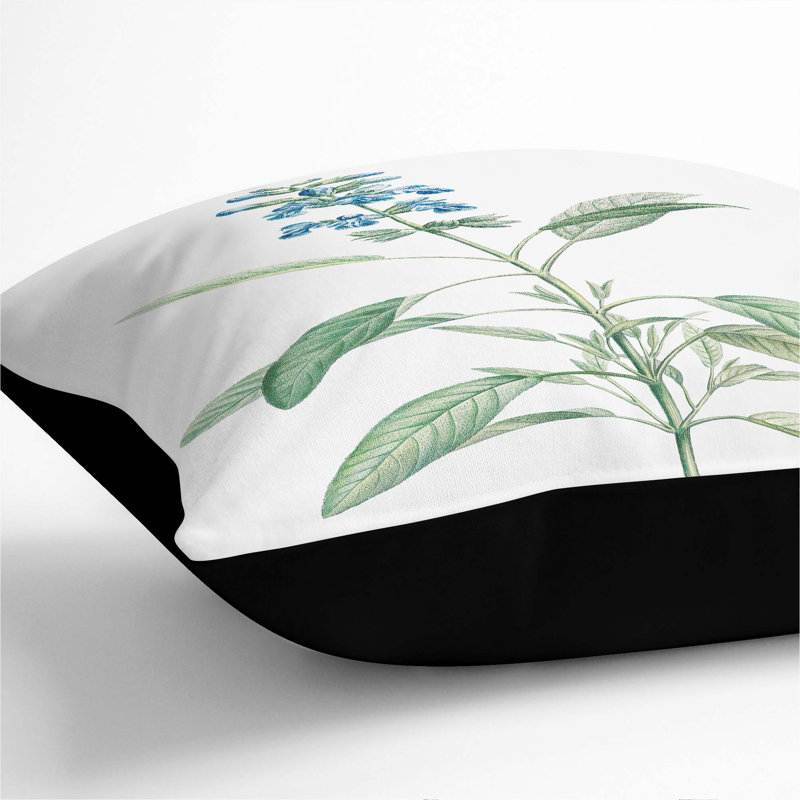 Square Throw Cushion, 40cm H x 40cm W x 15cm D, Black