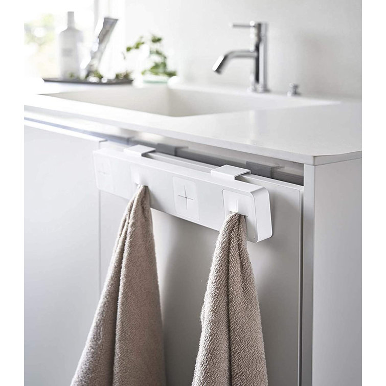 Yamazaki Home Push Dish Towel Holder - White