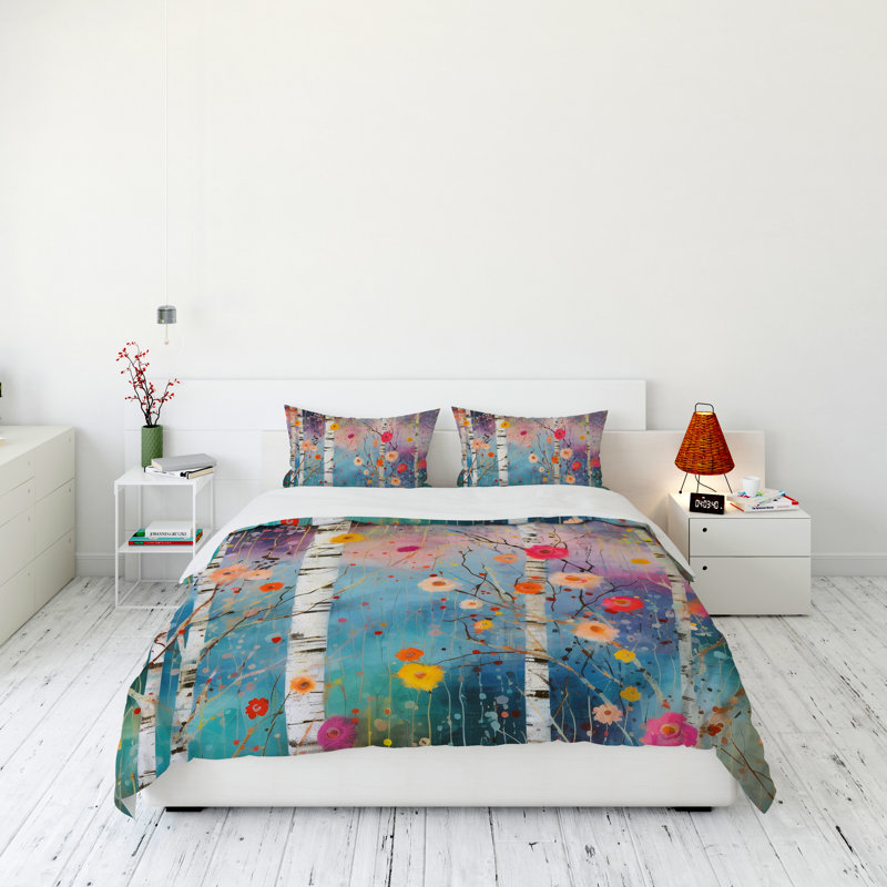 Modern & Contemporary Duvet Cover, Queen Duvet Cover + 2 Queen Shams