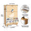Armoire de rangement pour chaussures avec 3 tiroirs rabattables pour un canard mignon portant un range-chaussures beige
