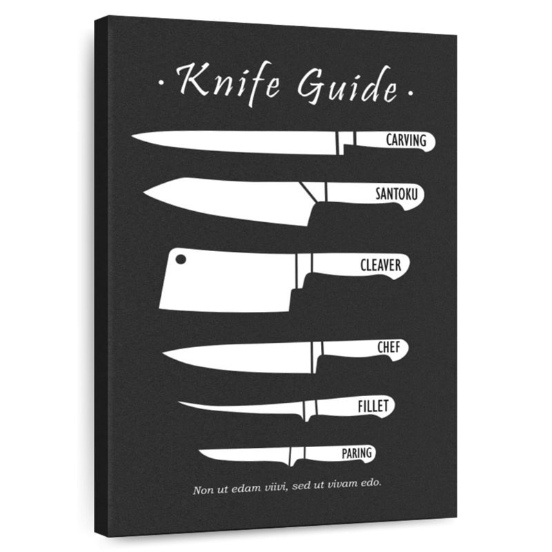 Senne Butchery Knives, 48" H x 32" W
