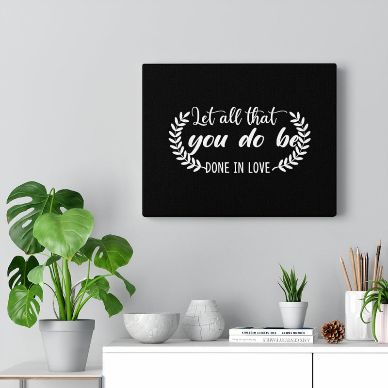 Done In Love - Wrapped Canvas Print, 30cm H x 41cm W