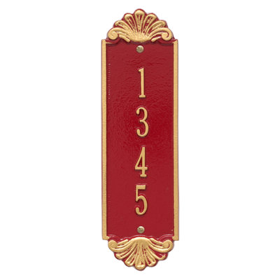 Plaque d'adresse murale personnalisée 4 lignes Hagen