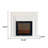 47.24"Modern Simulated Flame Heating Electric Fireplace-360346740