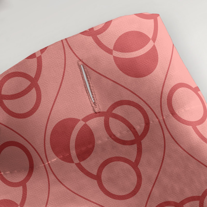 Geometric Shower Curtain, Red