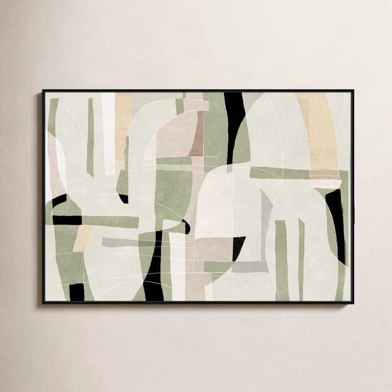 Brienne Sunny Barcelona - Floater Frame Canvas, Black, 61.5" W x 41.5" H