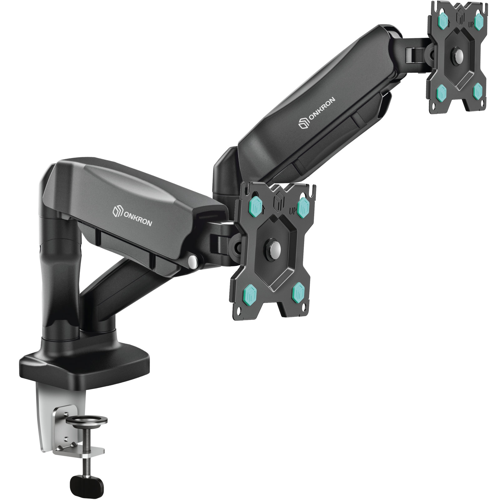 Onkron Dual Monitor Arm For 13-32 Inch Screens Up To 17.6 Lbs Each