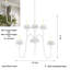 Lustre classique à 6 lumières de style bougie Federico
