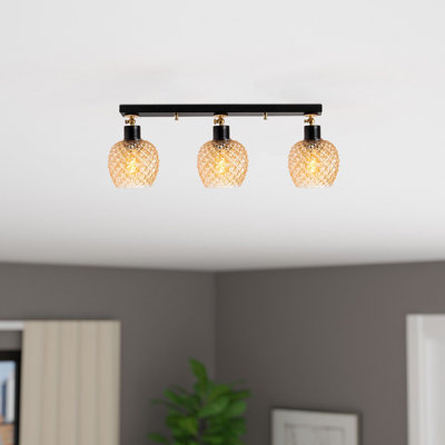 Glass Semi Flush Mount