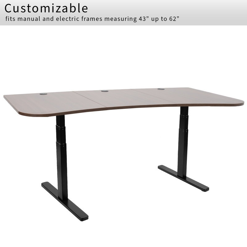 63.1in x 31.5in Table Top, Dark Walnut
