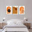 Feuille de Monstera et art mural abstrait sur toile, style bohème moderne (ensemble de 3)-863097820