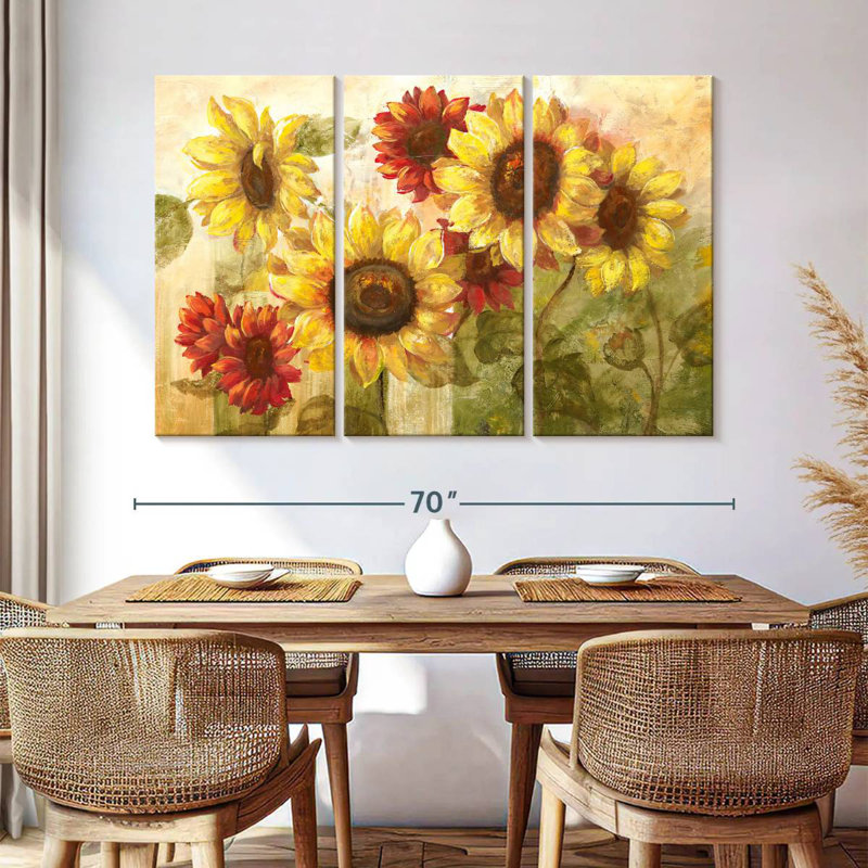 Harnek Sunflower's Delight, 42" H x 65" W