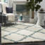 Tapis ivoire / bleu clair Alonnah-393815333