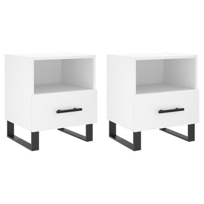 Aanyla 40cm W Iron Bedside Table