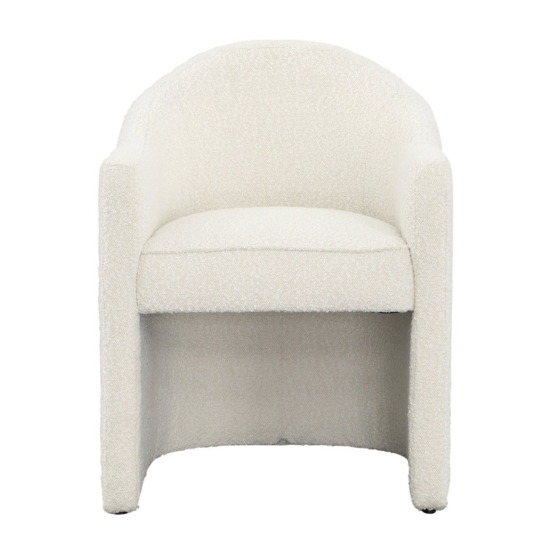 Thora Pine Upholstered Dining Chair, Sand, Cream