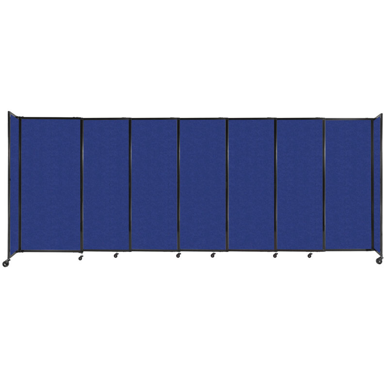 Cloison portative Soundsorb, H 72 po x l 186 po, Bleu