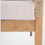 Ensemble de 2 chaises de patio pour l'extérieur, bois d'acacia, corde tissée à la main, style bord de mer moderne, patio